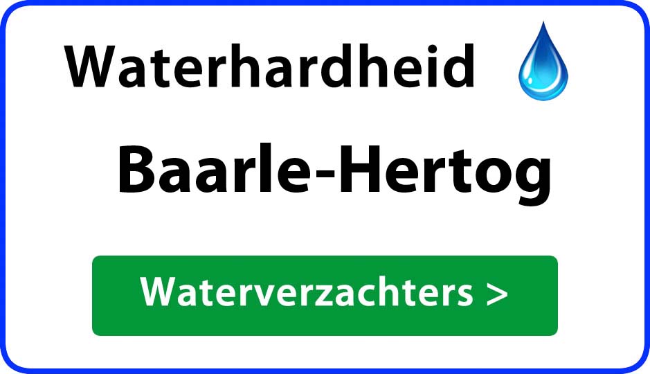 waterhardheid baarle-hertog waterverzachter