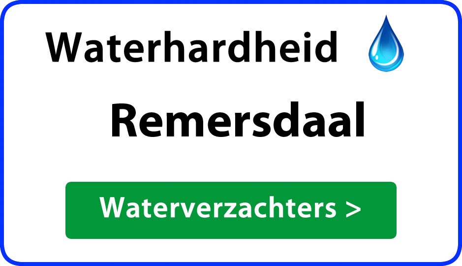 waterhardheid remersdaal waterverzachter